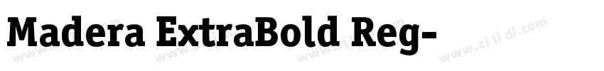 Madera ExtraBold Reg字体转换